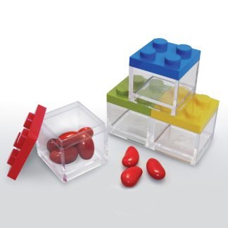 Set da 24 scatoline mattoncino - Multicolore