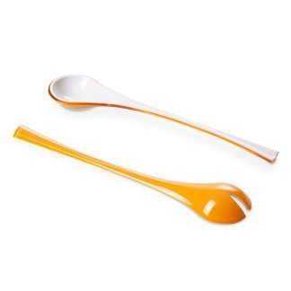 Posate da insalata 26 cm Trendy - Giallo