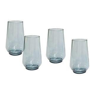 Set 4 bicchieri da bibita Pangea - Azzurro polvere