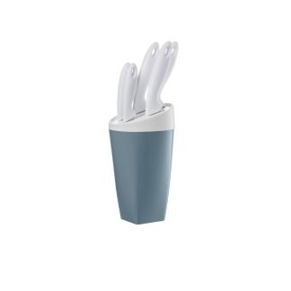 Ceppo portacoltelli Eat Pop - Azzurro polvere