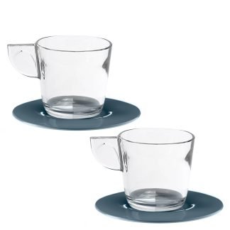 Set 2 tazze da tè 35 cl Eat Pop - Azzurro polvere