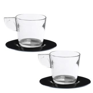 Set 2 tazze da tè 35 cl Eat Pop - Nero
