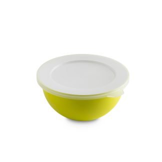 Ciotola con coperchio piccola 0,5 l antibatterica Sanaliving - Verde acido