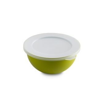 Ciotola con coperchio piccola 0,5 l antibatterica Sanaliving - Verde mela