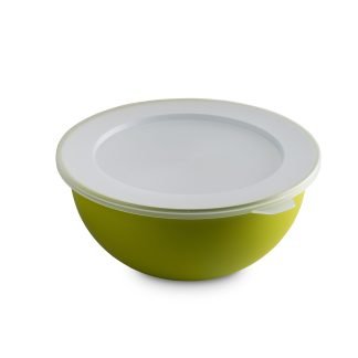 Ciotola con coperchio media 1,7 l antibatterica Sanaliving - Verde mela