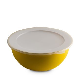 Insalatiera maxi con coperchio 6,5 l antibatterica Sanaliving - Giallo
