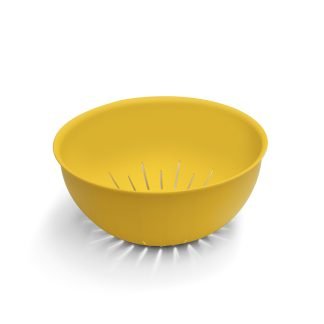 Scolapasta 24,5 cm antibatterico Sanaliving - Giallo