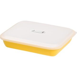 Piatto da portata con coperchio 25 cm Sanaliving - Giallo
