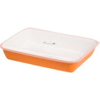 Piatto da portata con coperchio 35 cm Sanaliving - Arancione