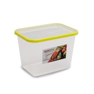 Contenitore con coperchio antibatterico grande 2,1 l Sanaliving - Verde acido