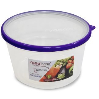 Contenitore con coperchio antibatterico medio 1,6 l Sanaliving - Viola
