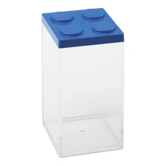 Barattolo mattoncino alto blu